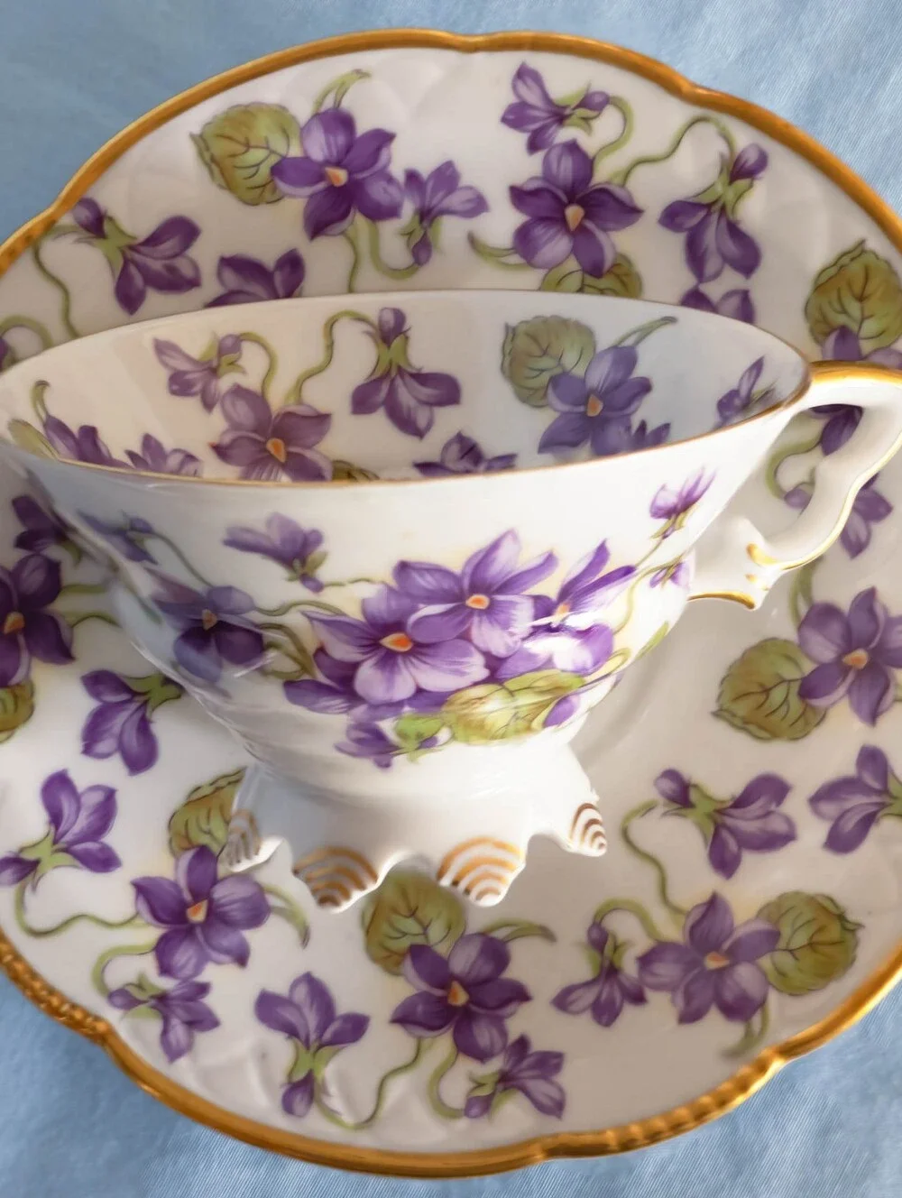 Beautiful  Assorted Vintage Cup And Saucers. Made in Germany!